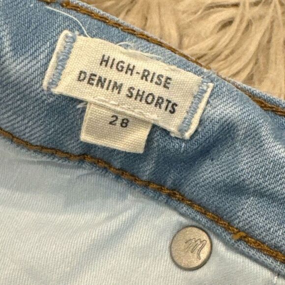 Madewell high rise denim shorts size 28 - Picture 3 of 5